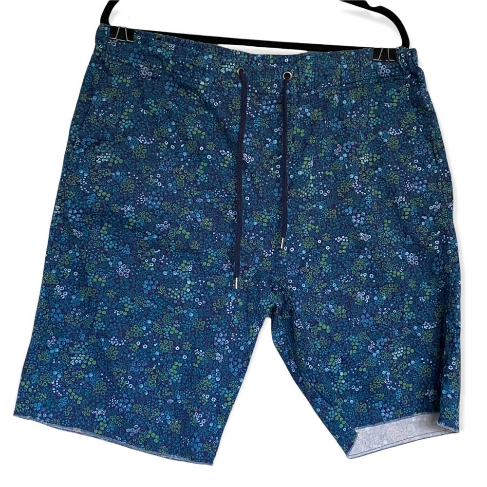 Public Opinion Blue Floral Stretch Shorts| Men's XL